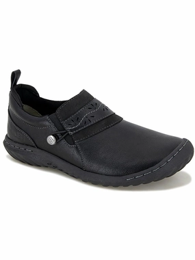 Fern Womens Faux Leather Memory Foam Slip-On Sneakers Comfortable Womens Sneakers promo