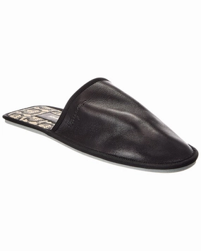 Ferragamo Anchelo Leather Slipper Discount Mens Beach Sandals