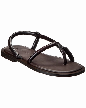 Ferragamo Filone Leather Sandal Mens Sandals outlet deals