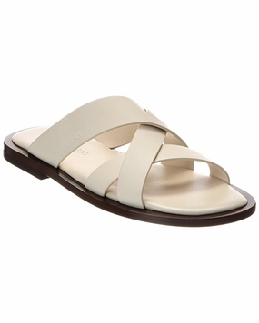 Ferragamo Forino Leather Sandal Discount Mens Beach Sandals