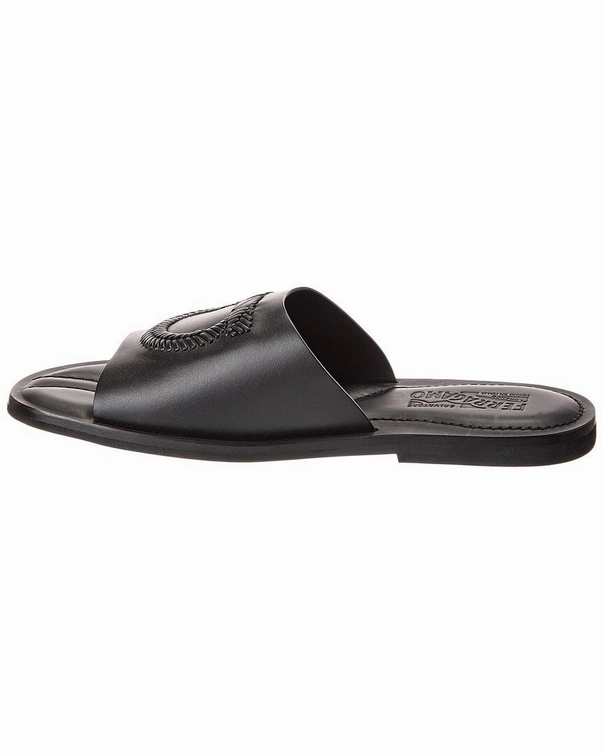 Ferragamo Lionel Leather Slide