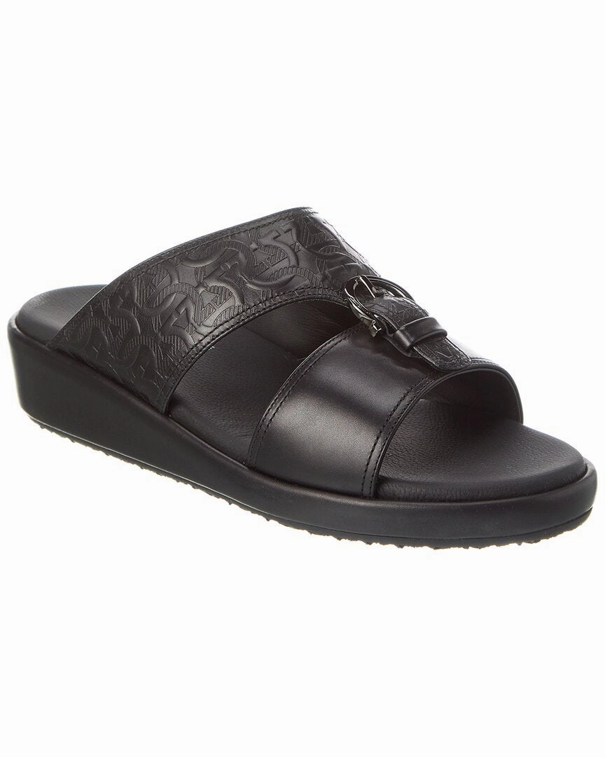Ferragamo Murray Leather Sandal Mens Sandals outlet deals