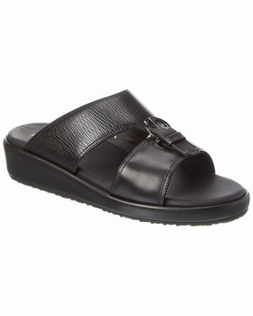 Ferragamo Murray Leather Sandal Mens Sandals outlet deals