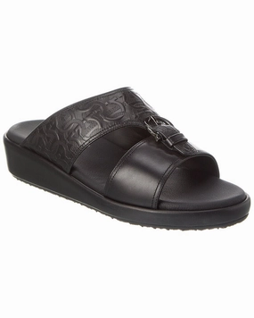 Ferragamo Murray Leather Sandal Mens Sandals outlet deals