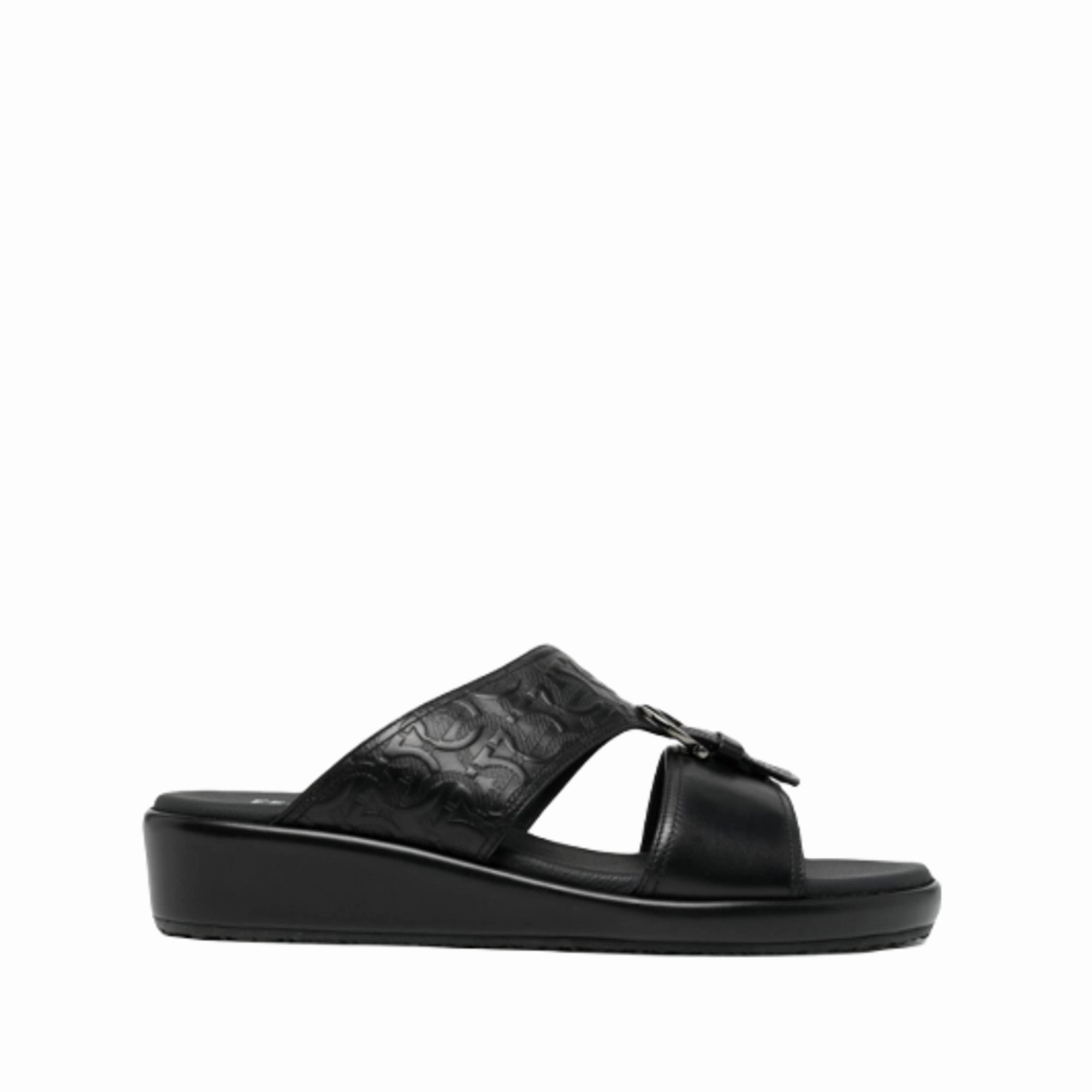 Ferragamo Murray Men's Sandals Black Mens Sandals outlet deals