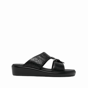 Ferragamo Murray Men's Sandals Black Mens Sandals outlet deals
