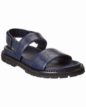 Ferragamo Notorius Leather Sandal Discount Mens Beach Sandals