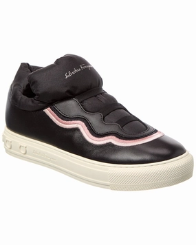 Ferragamo Ramona Leather Sneaker Trendy Womens Sneakers for sale