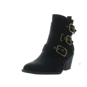 Finnley Womens Buckle Man Made Ankle Boots Womens Boots clearance deals