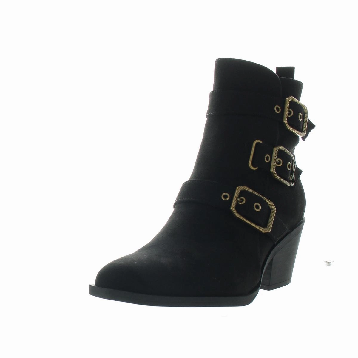 Finnley Womens Buckle Man Made Ankle Boots Womens Boots clearance deals