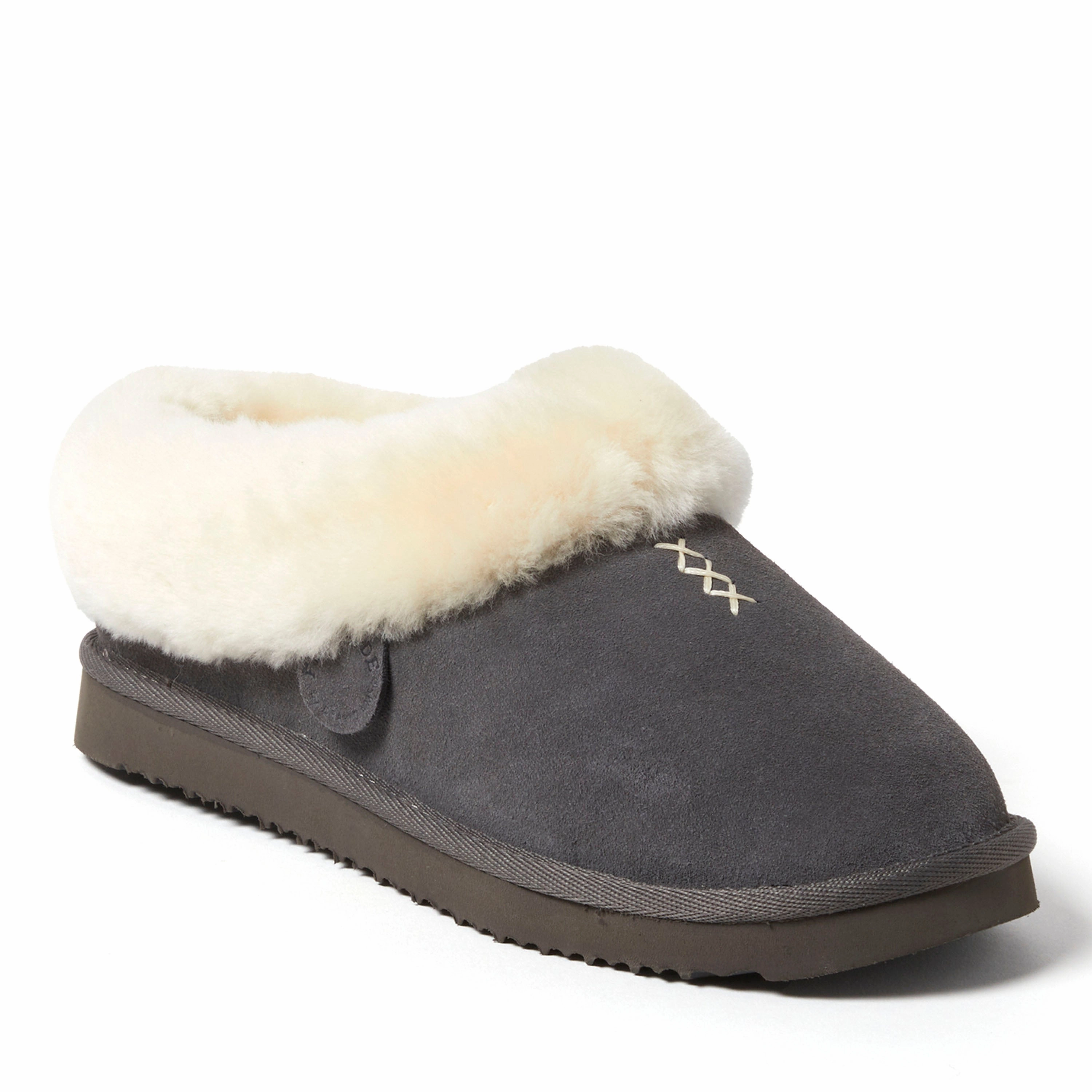 Fireside by Dearfoams Adelaide Genuine Shearling Clog