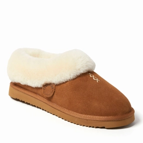 Fireside by Dearfoams Adelaide Genuine Shearling Clog Cozy Womens Slippers discount