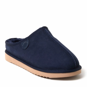 Fireside By Dearfoams Men's Grafton Genuine Shearling Clog Mens Slippers clearance sale
