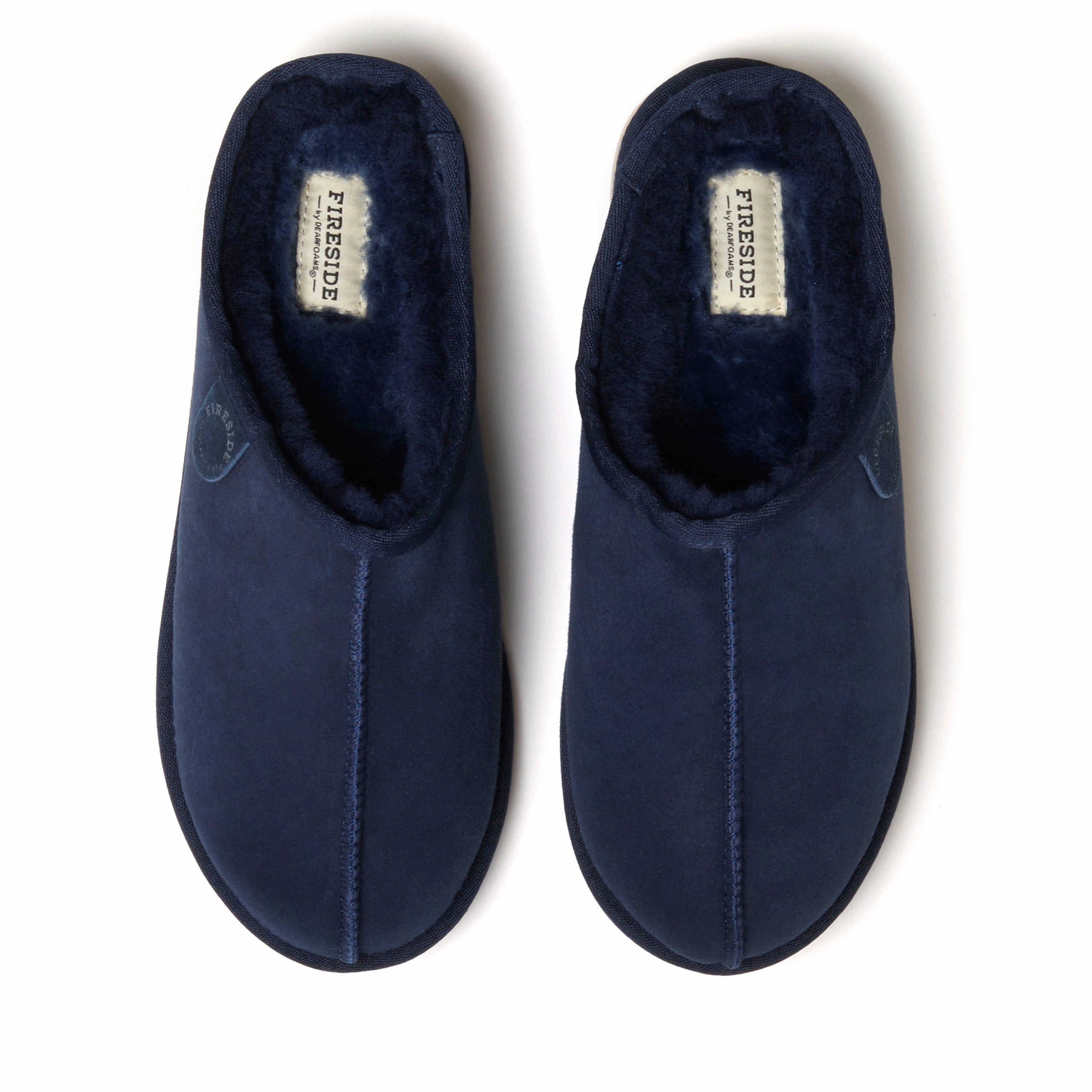 Fireside By Dearfoams Men's Grafton Genuine Shearling Clog
