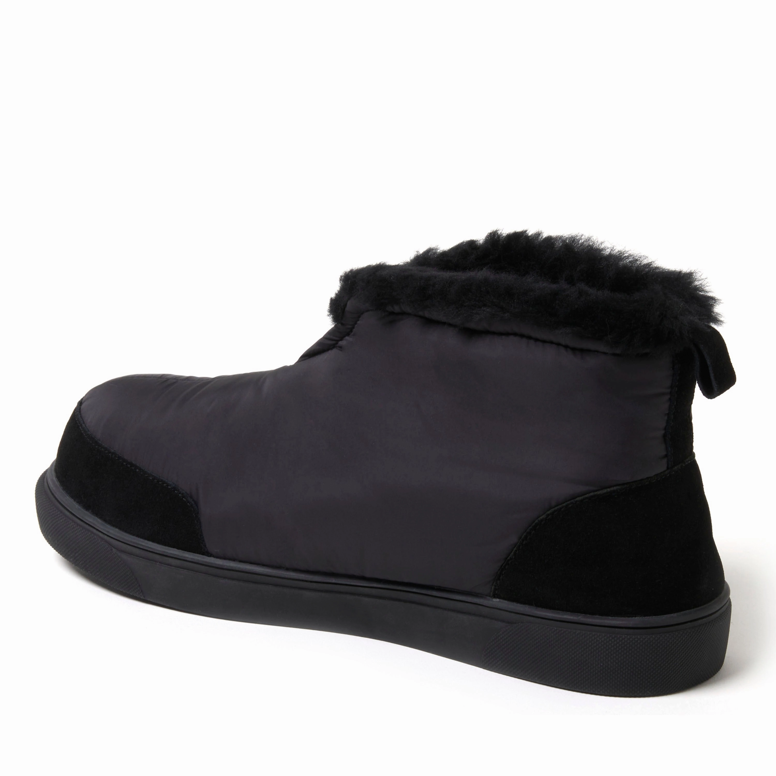 Fireside by Dearfoams Men's Shearling Warm Up Bootie