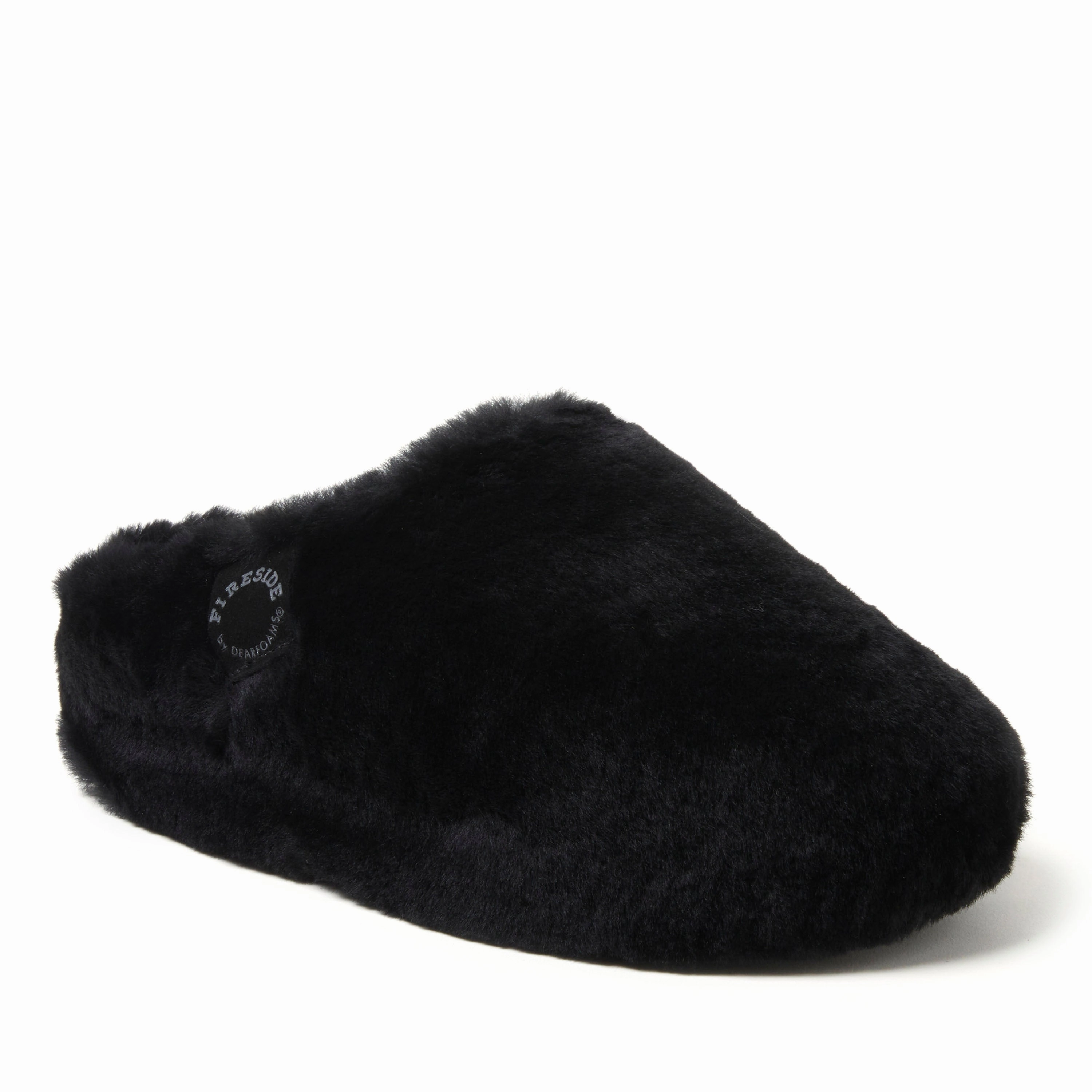 Fireside by Dearfoams Women's Maryboro Genuine Shearling Platform Clog Slipper