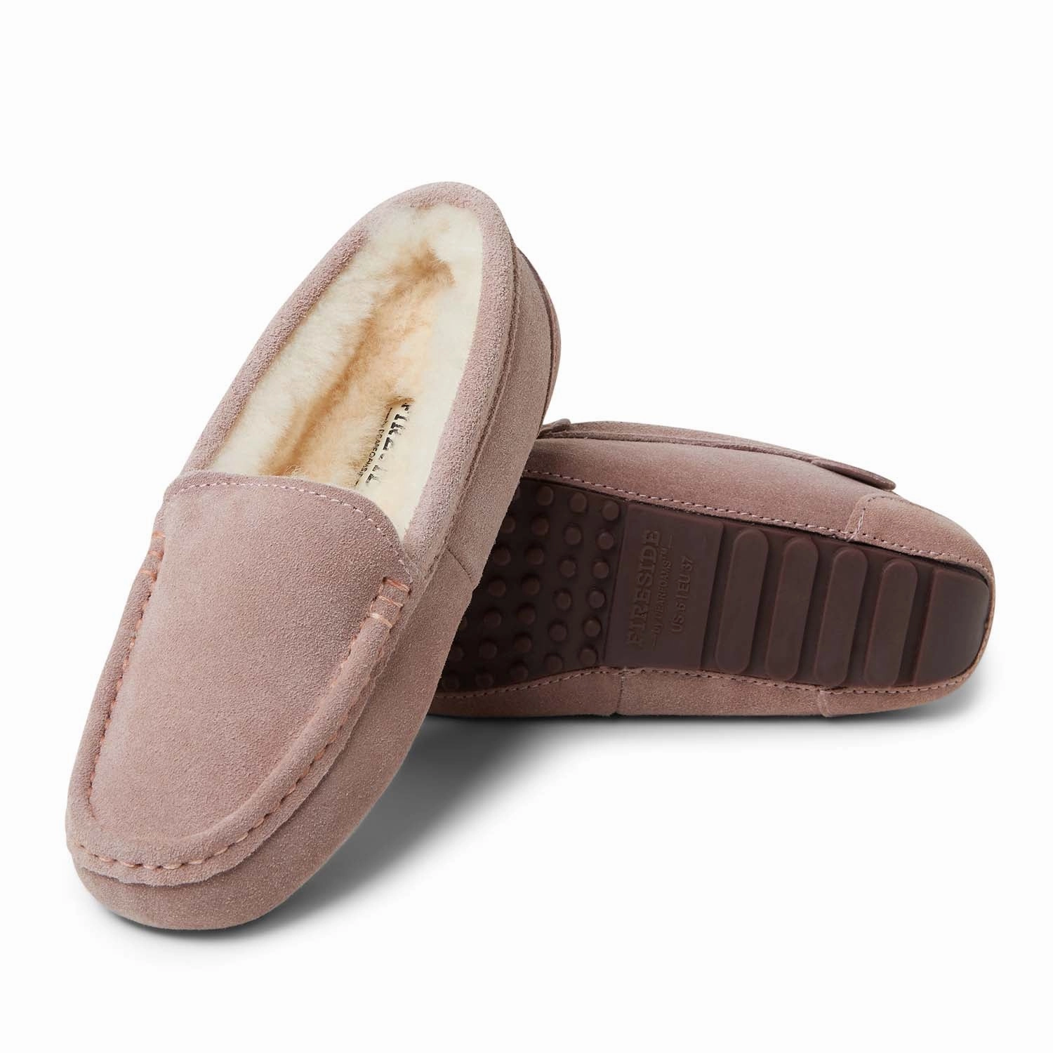 Fireside By Dearfoams Women's Mel Genuine Shearling Moccasin