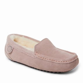 Fireside By Dearfoams Women's Mel Genuine Shearling Moccasin Cozy Womens Slippers discount