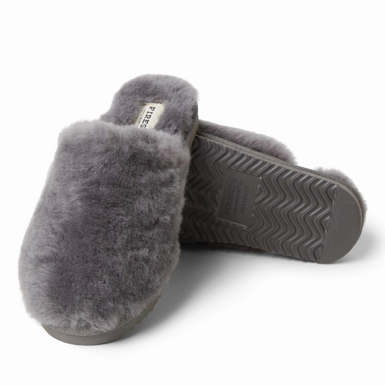 Fireside By Dearfoams Women's Shelly Beach Genuine Shearling Scuff Slippers