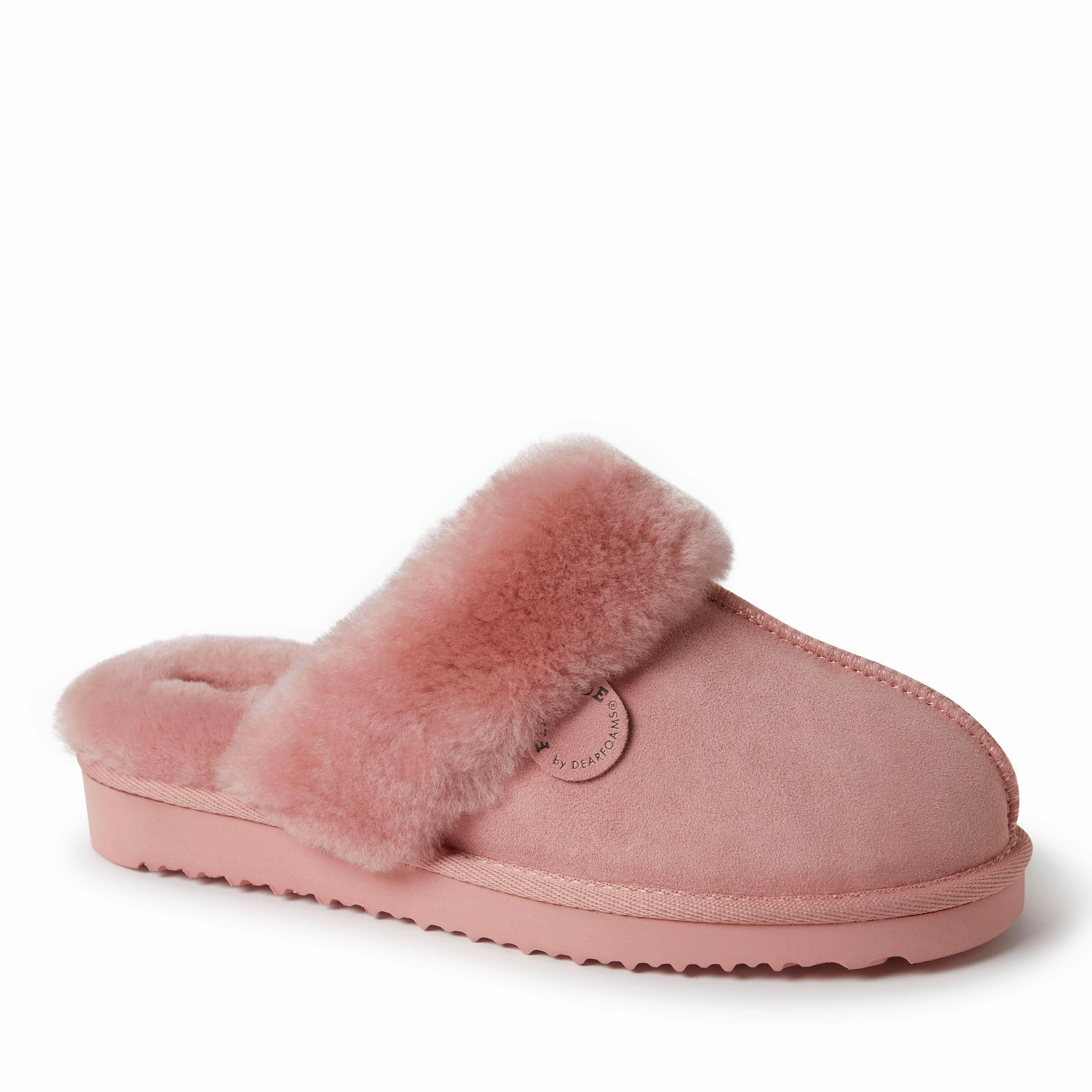 Fireside By Dearfoams Women's Sydney Genuine Shearling Scuff Cozy Womens Slippers discount