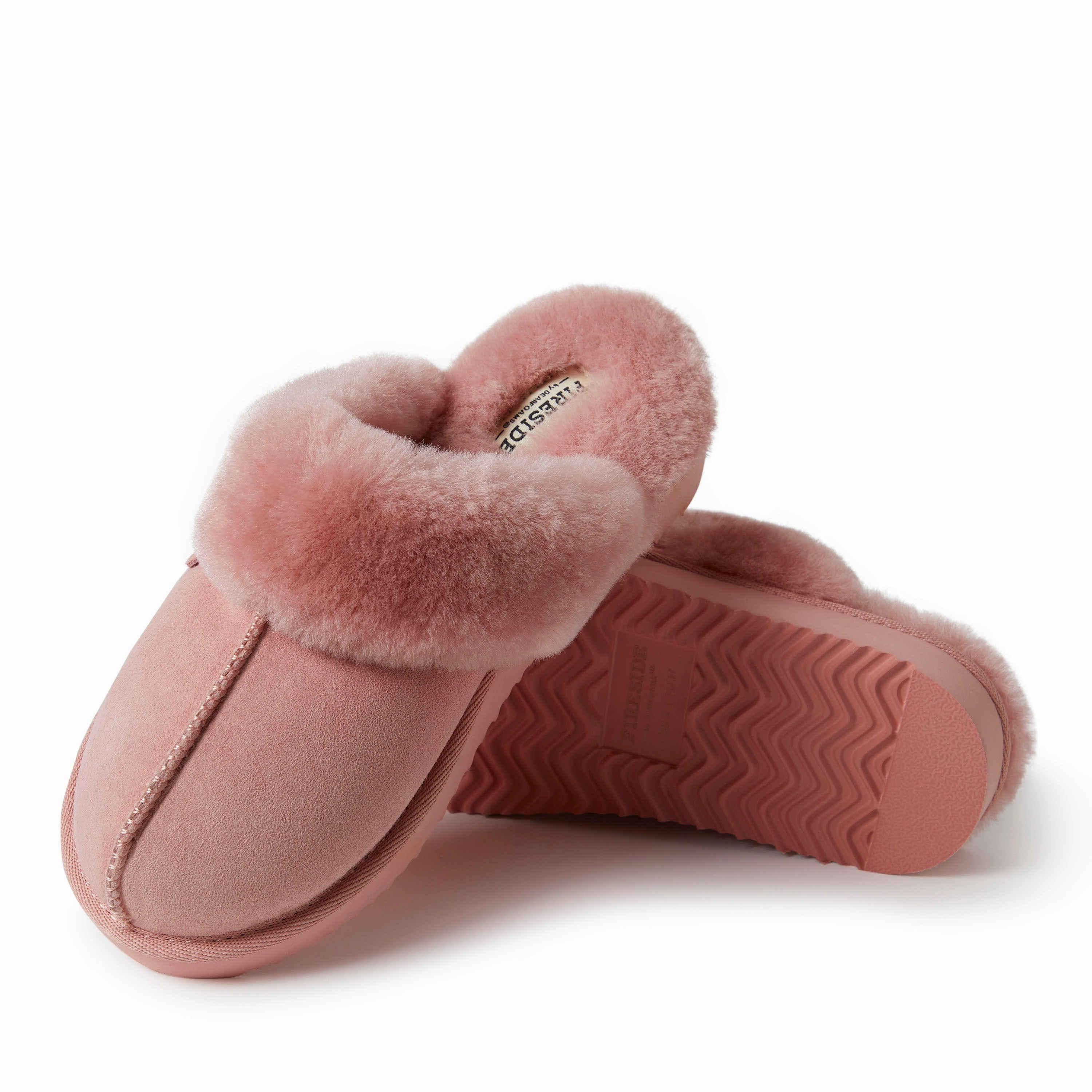 Fireside By Dearfoams Women's Sydney Genuine Shearling Scuff