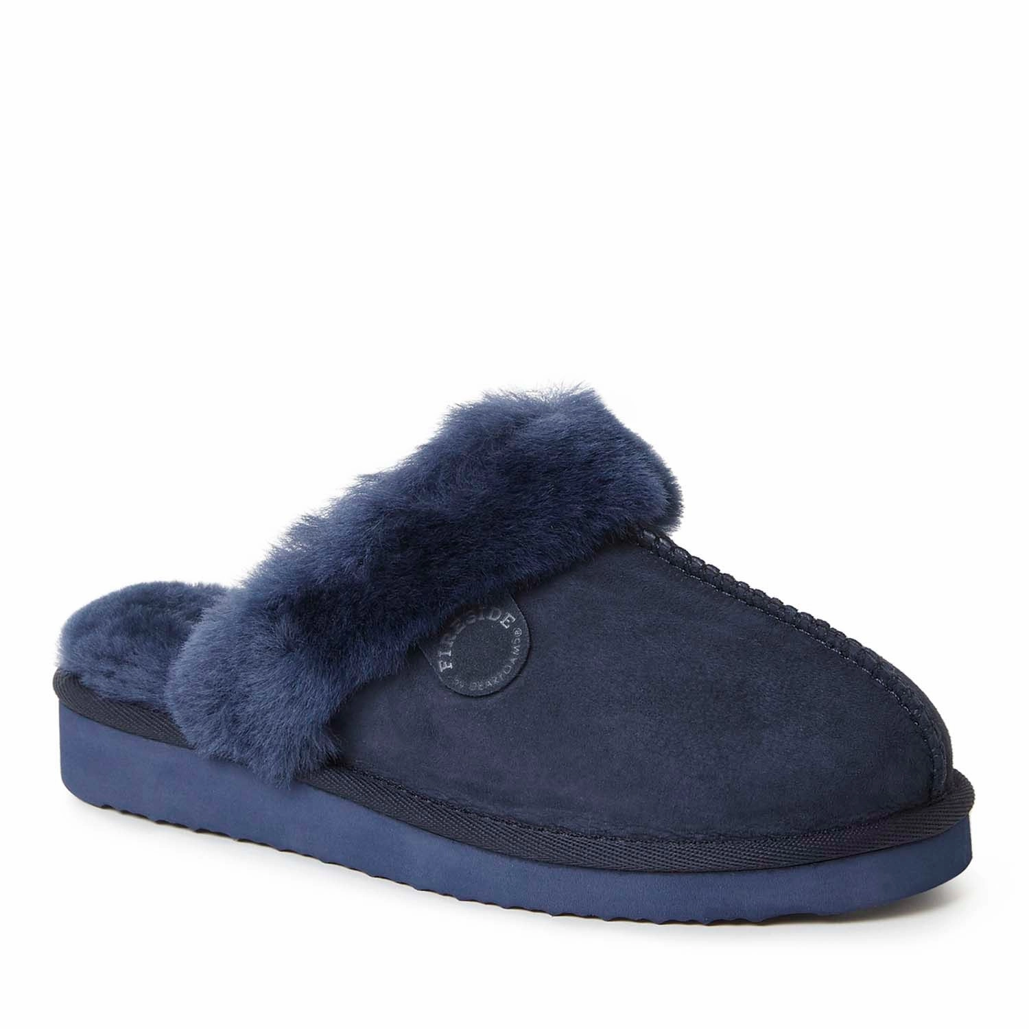 Fireside By Dearfoams Women's Sydney Genuine Shearling Scuff