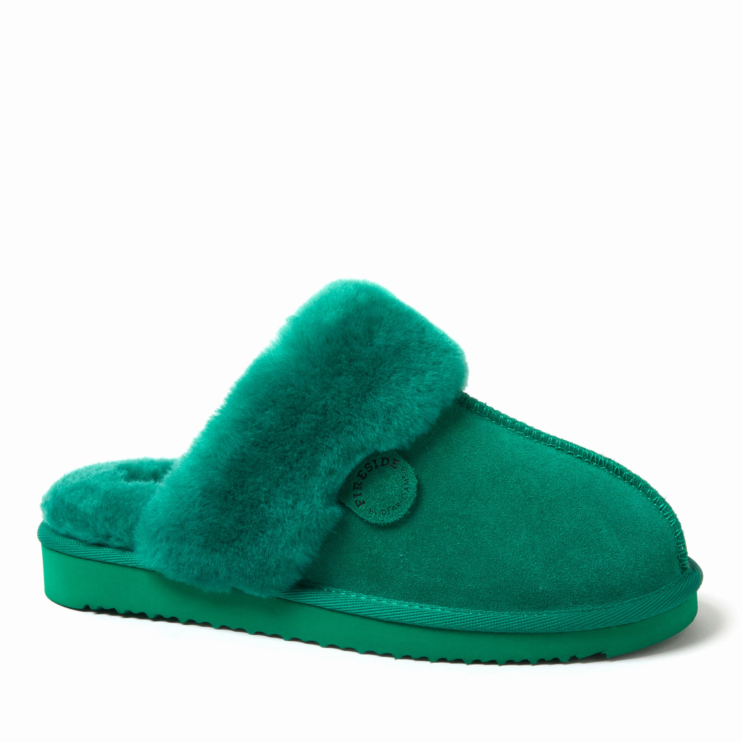 Fireside by Dearfoams Women's Sydney Genuine Shearling Scuff Slipper