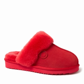 Fireside by Dearfoams Women's Sydney Genuine Shearling Scuff Slipper Cozy Womens Slippers discount
