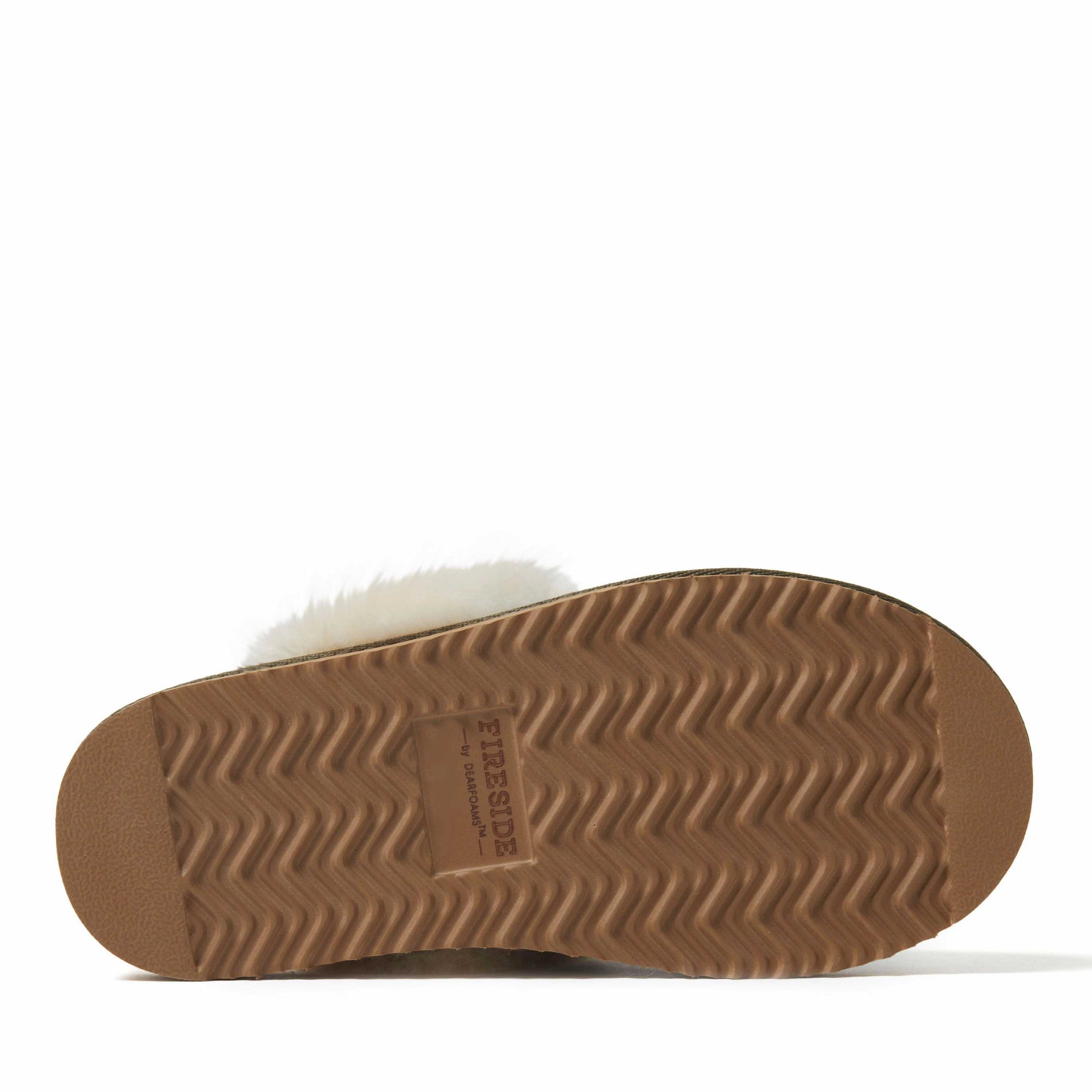Fireside By Dearfoams Women's Sydney Genuine Shearling Scuff