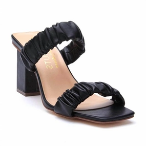 First Love Heeled Sandal In Black Sale on Womens Open Sandals