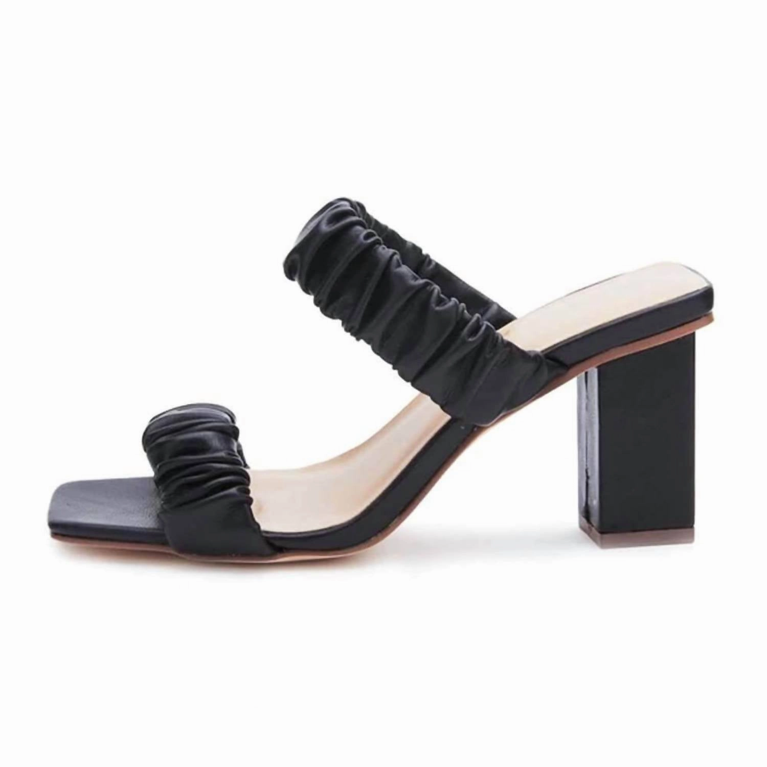 First Love Heeled Sandal In Black