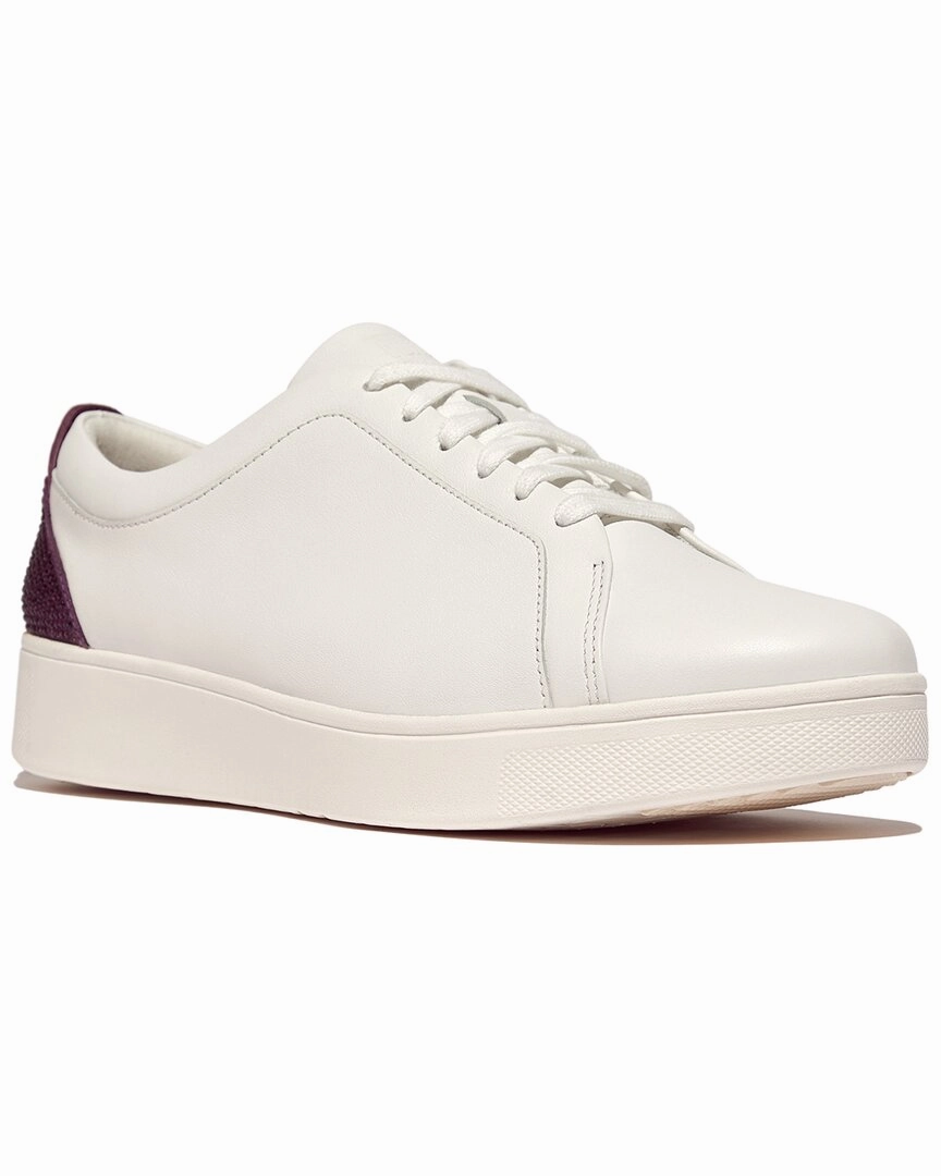 FitFlop Rally Leather Sneaker Light Womens Sneakers clearance