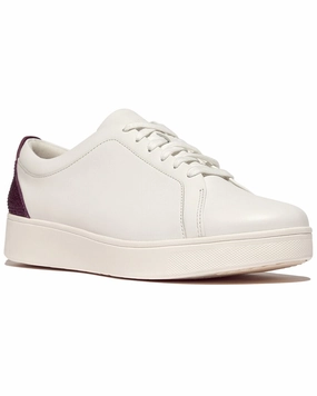 FitFlop Rally Leather Sneaker Light Womens Sneakers clearance