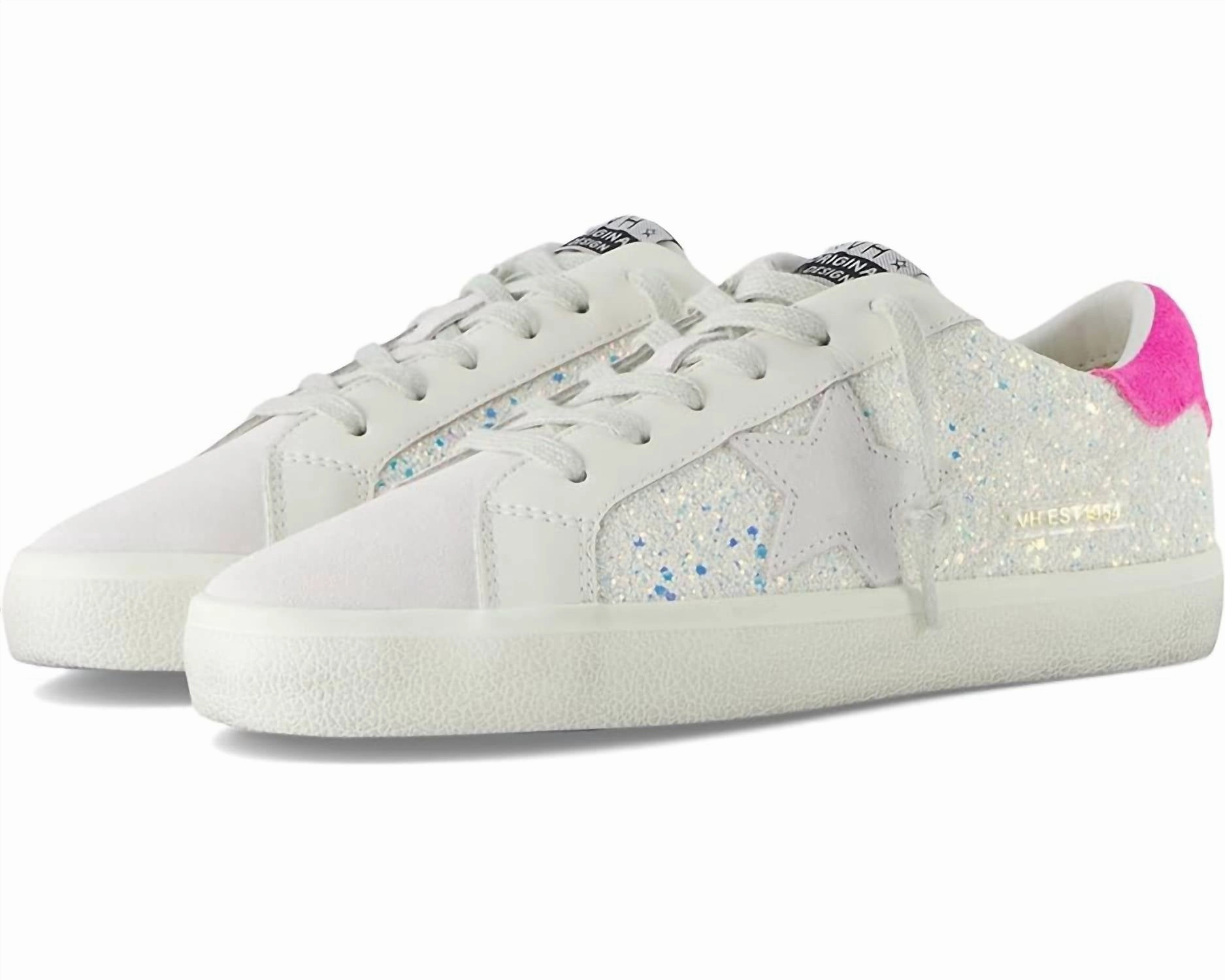 Flair 32 In Pink Glitter Multi Womens Sneakers at discount price