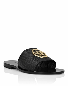 Flat Crocco Printed Sandals Discount Mens Beach Sandals
