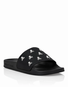 Flat gummy sandals Skull&amp;Bones Discount Mens Beach Sandals