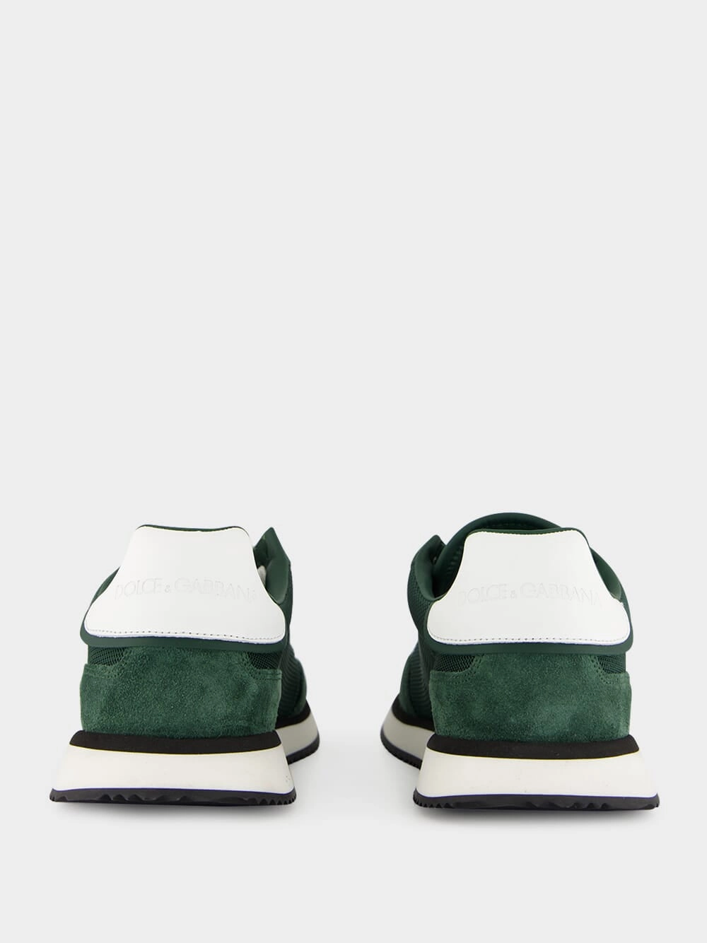 Forest Green Low-Top Suede Sneakers