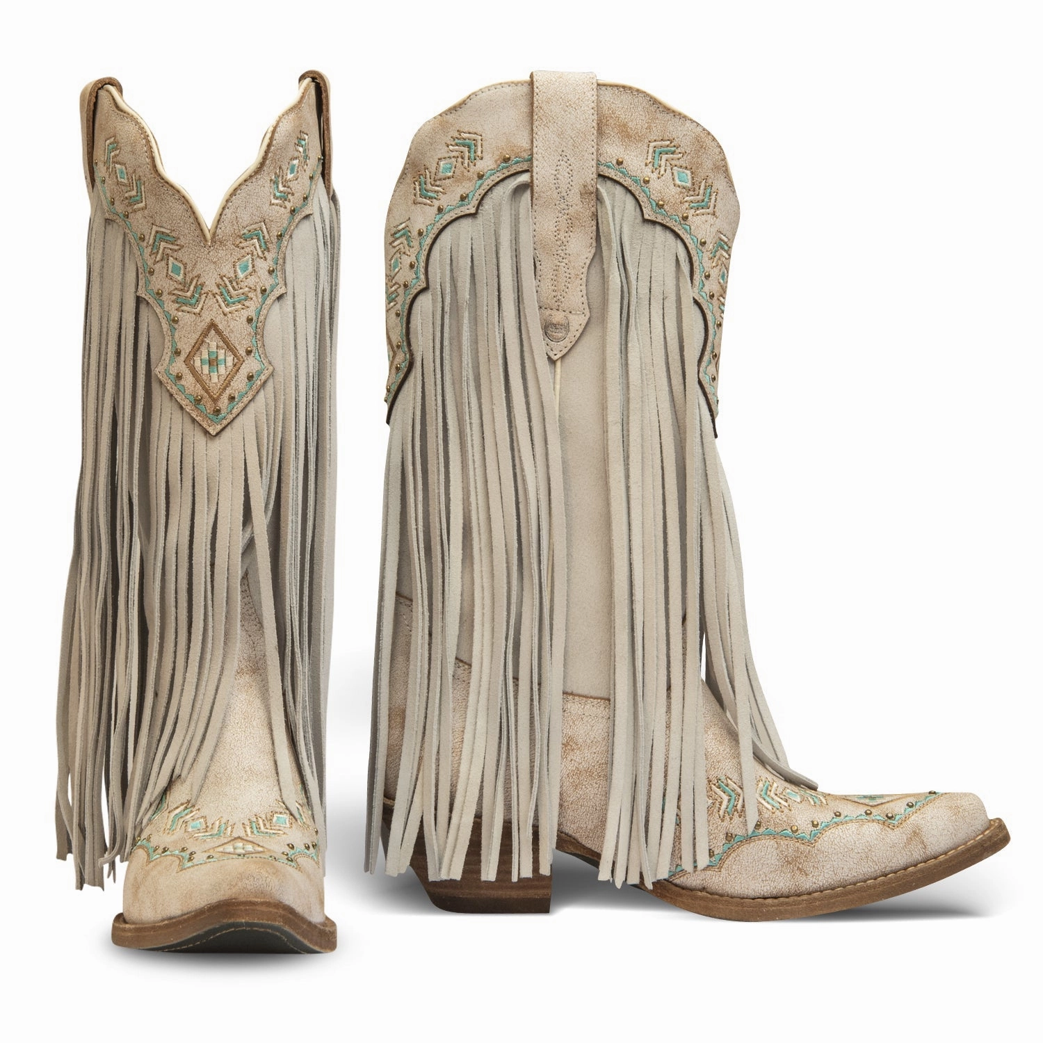 Franny Leather Cowgirl Boots - Classic Western Style & Comfort By Buck & Brana fra