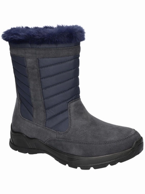 FRAZER Womens Faux Suede Zipper Winter & Snow Boots Womens Dress Boots for less