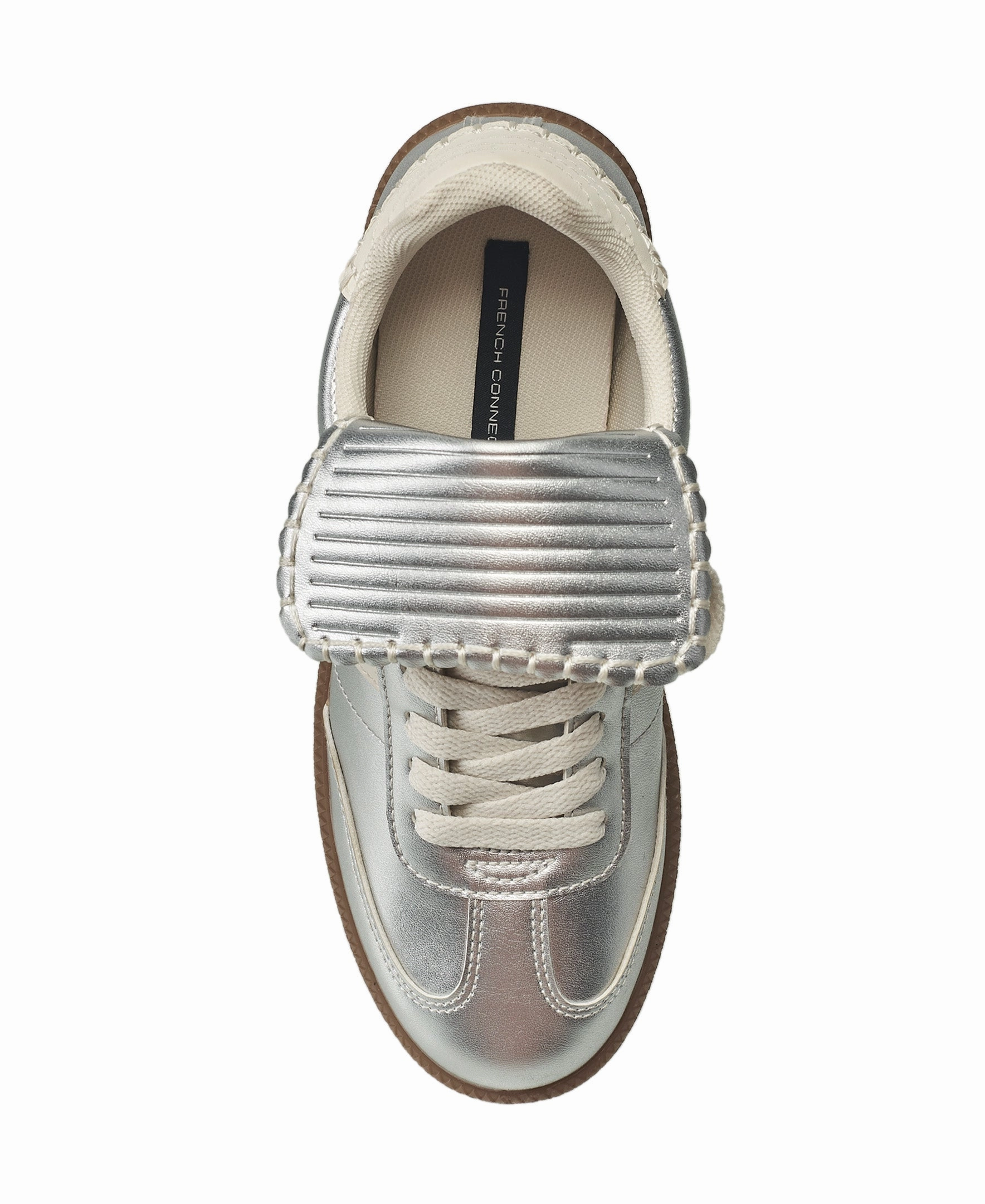 French Connection Women's Over Sized Tounge Sneaker