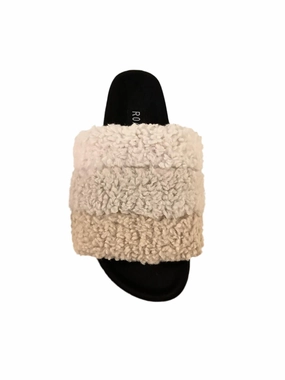 Fuzzy Puff Slipper In Cream Puff Cozy Womens Slippers discount