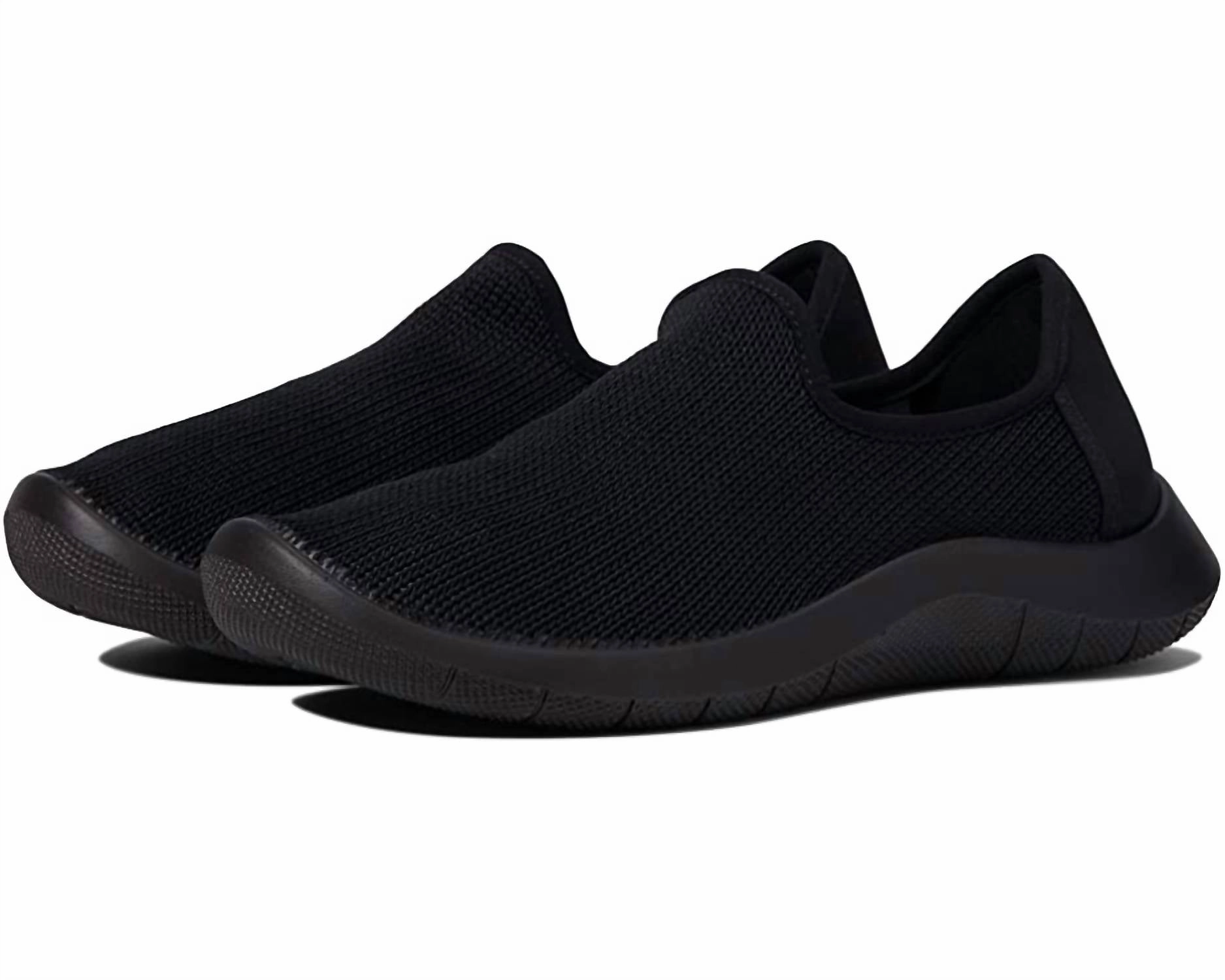 Gaia Slip On Sneaker In Black Stylish Womens Sneakers clearance