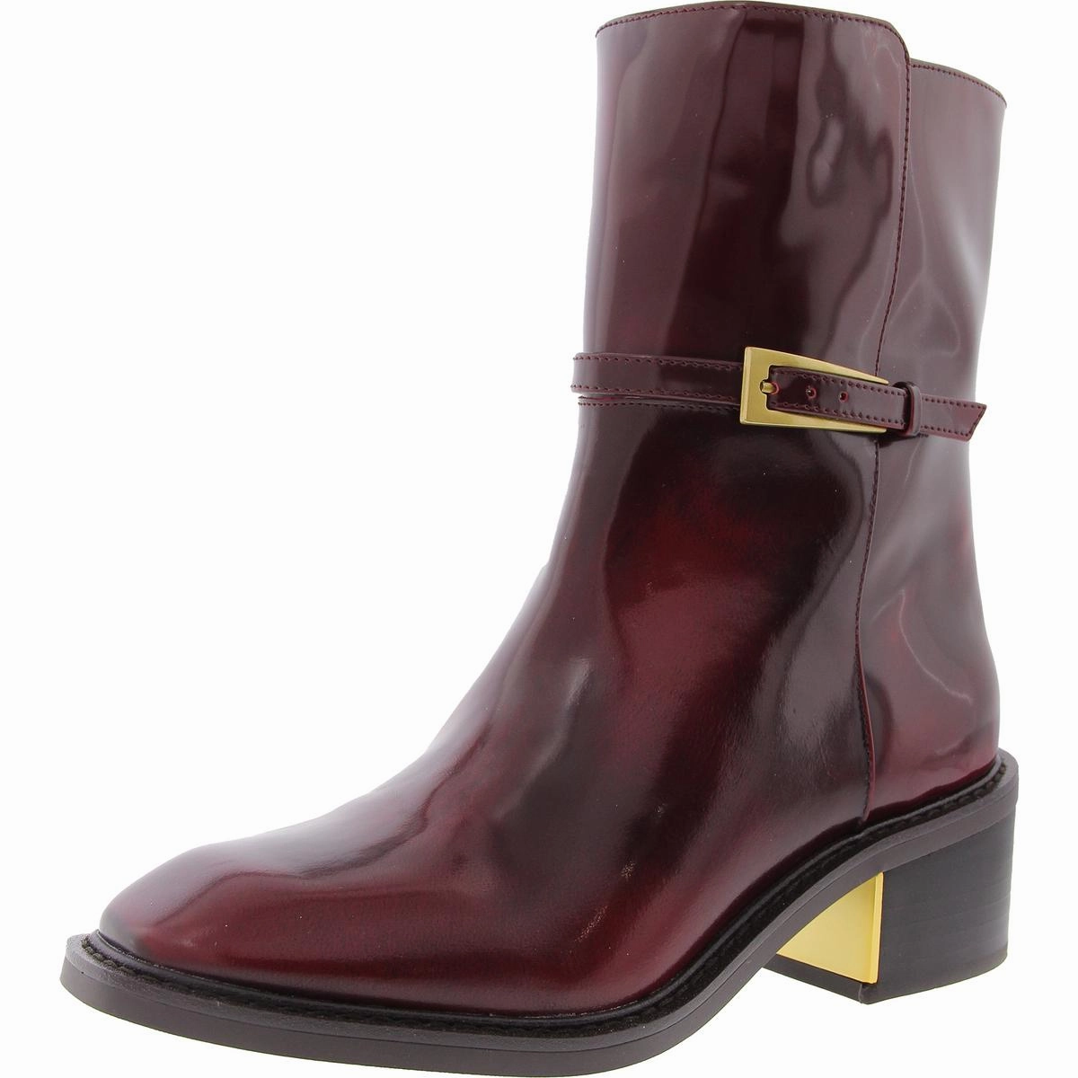Gali Womens Buckle Leather Booties