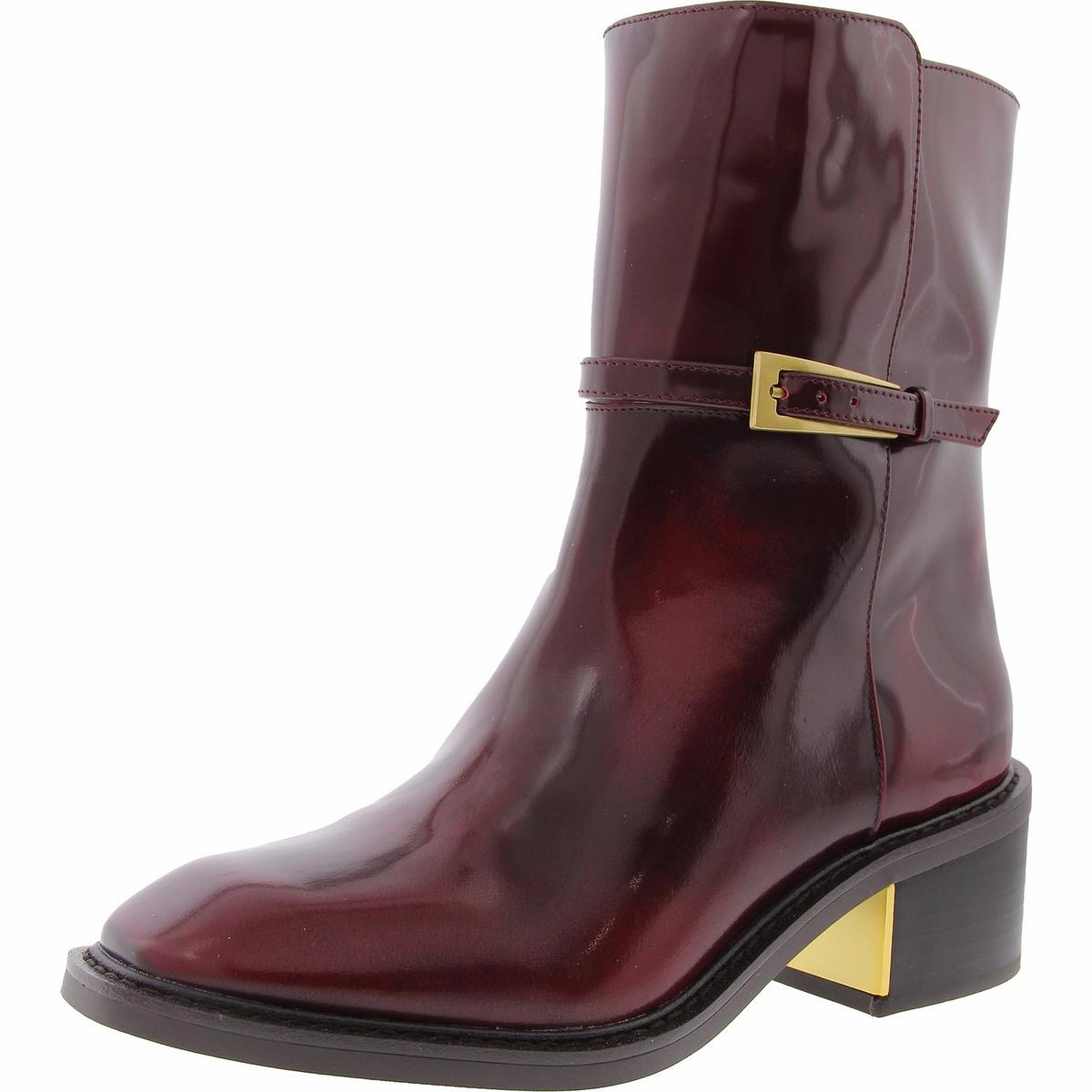 Gali Womens Buckle Leather Booties