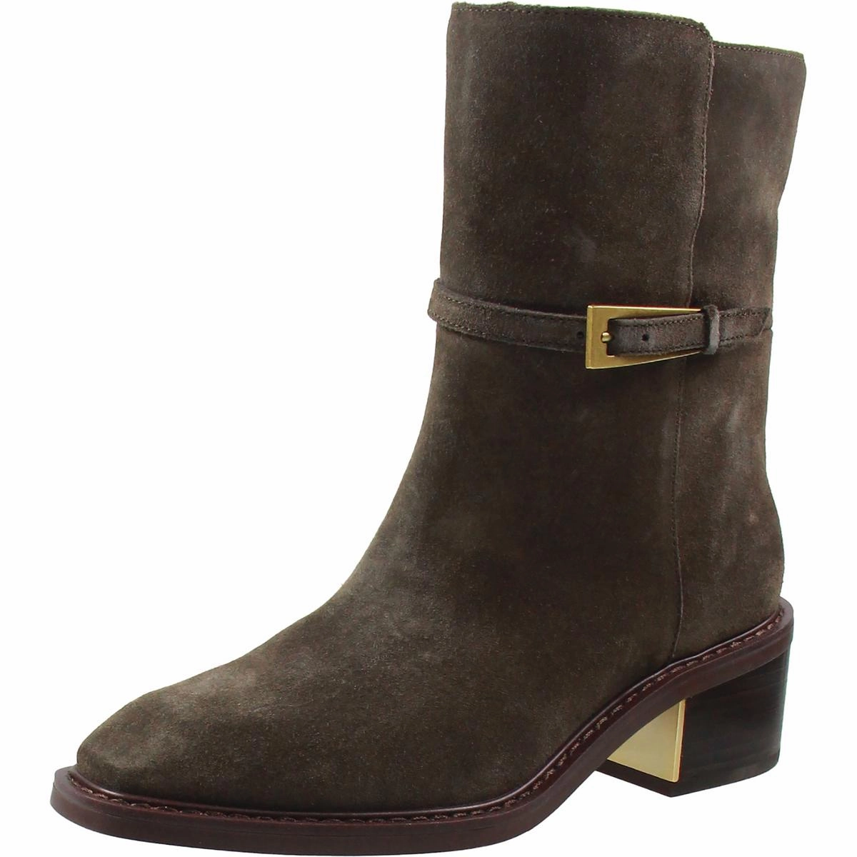 Gali Womens Buckle Leather Booties