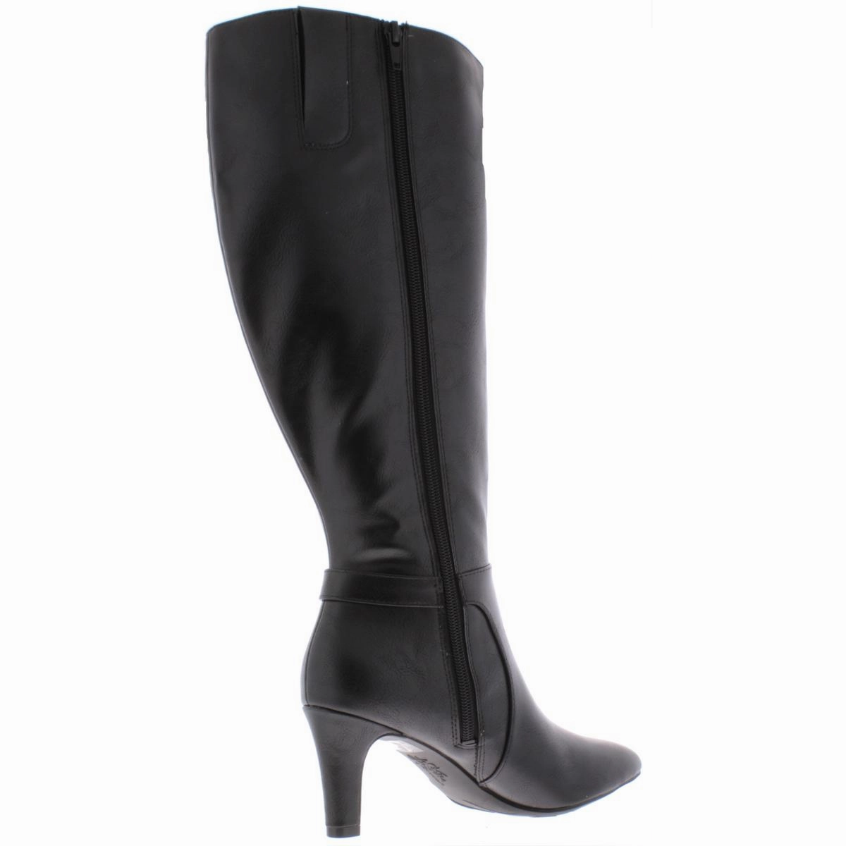 Galina Womens Faux Leather Wide Calf Knee-High Boots