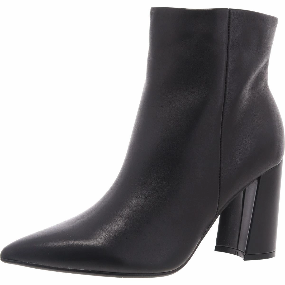 Gaylen Womens Block Heel Leather Ankle Boots Womens Boots clearance deals