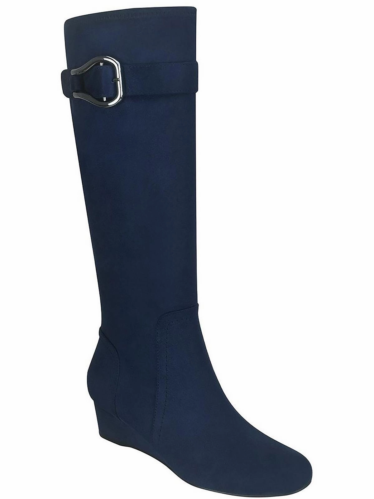 GELSEY Womens Textile Manmade Knee-High Boots