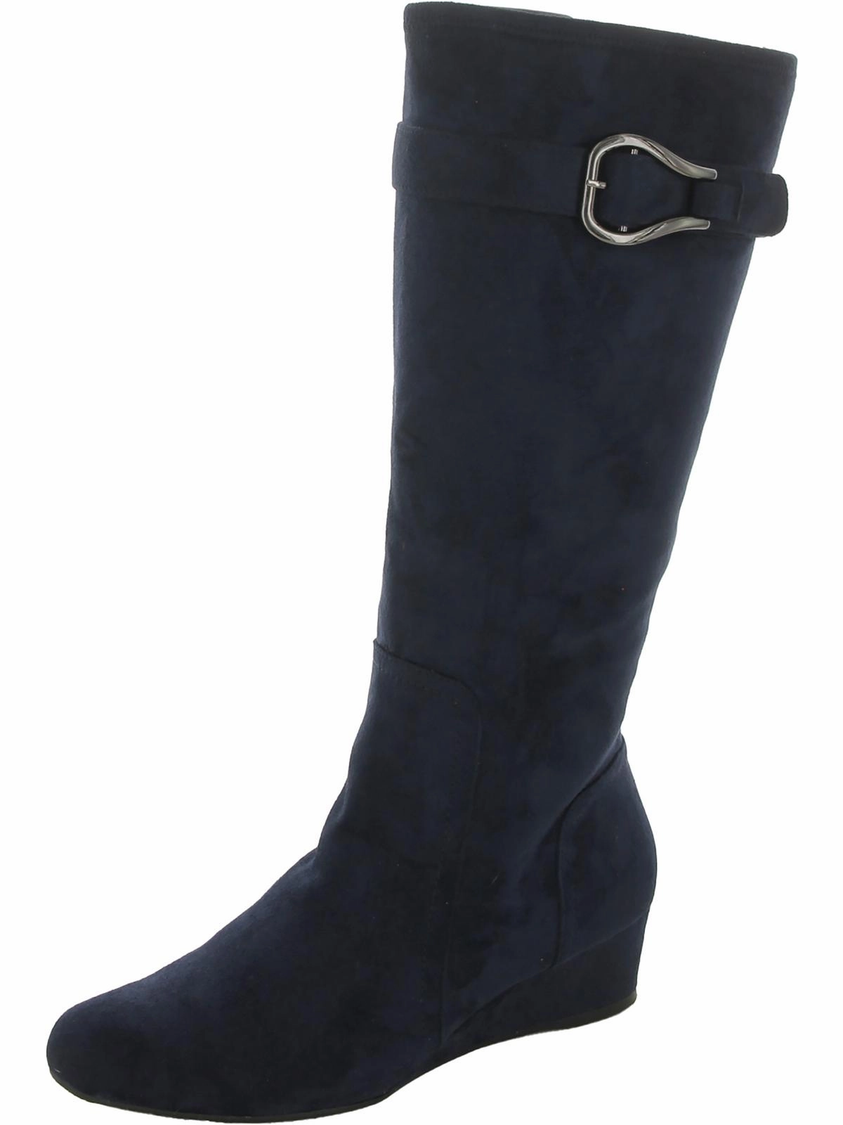 GELSEY Womens Textile Manmade Knee-High Boots