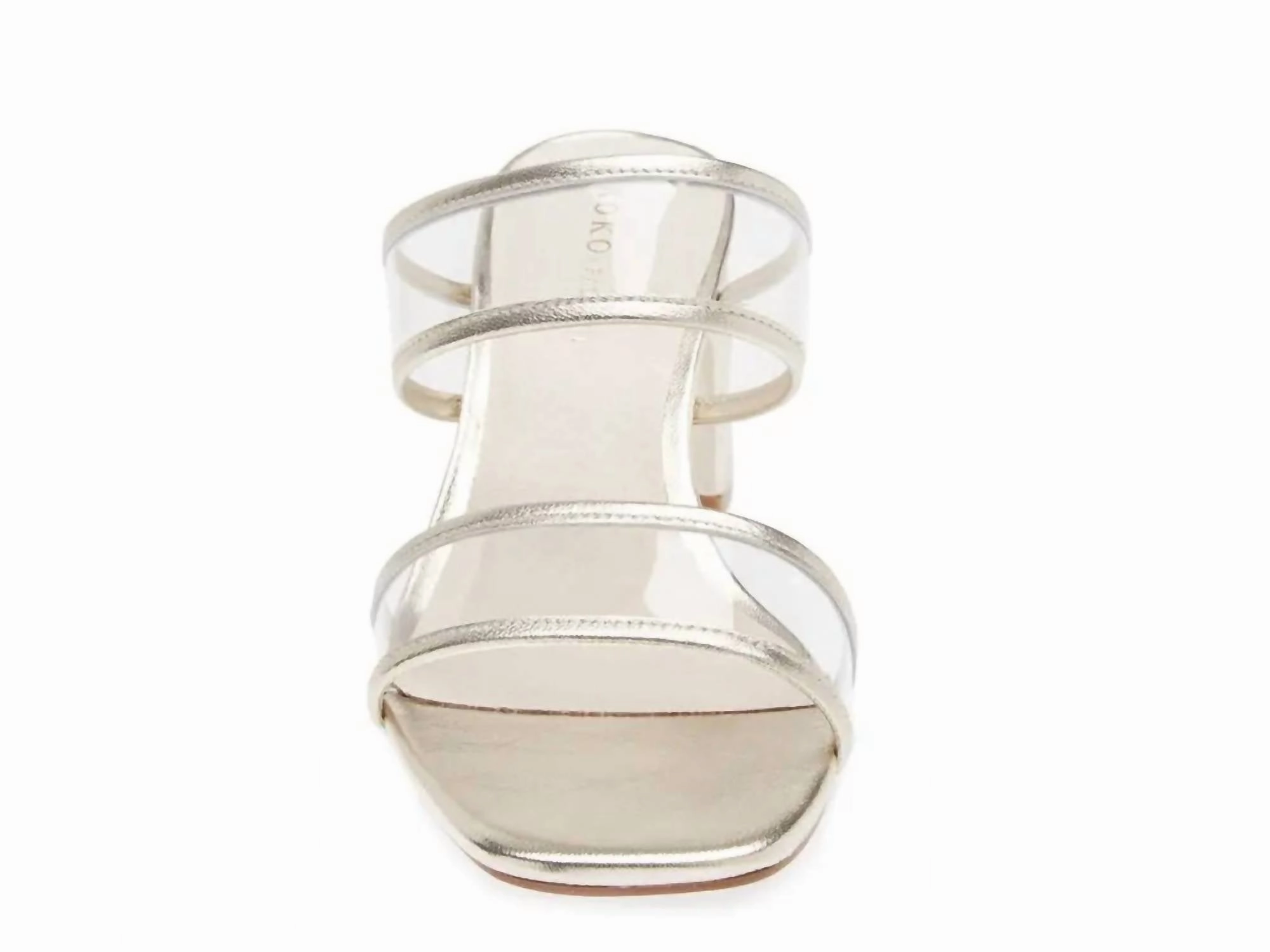 Ghost Sandal In Gold/clear